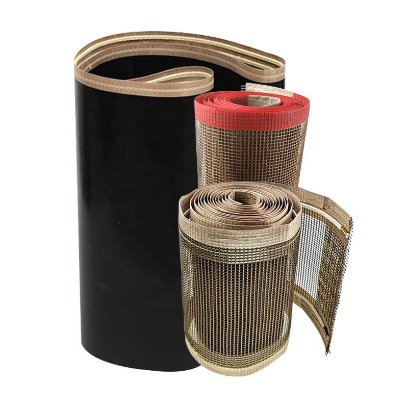 Tensile wear-resistant and anti-deviation Polytetrafluoroethylene mesh belt with 4*4 mesh