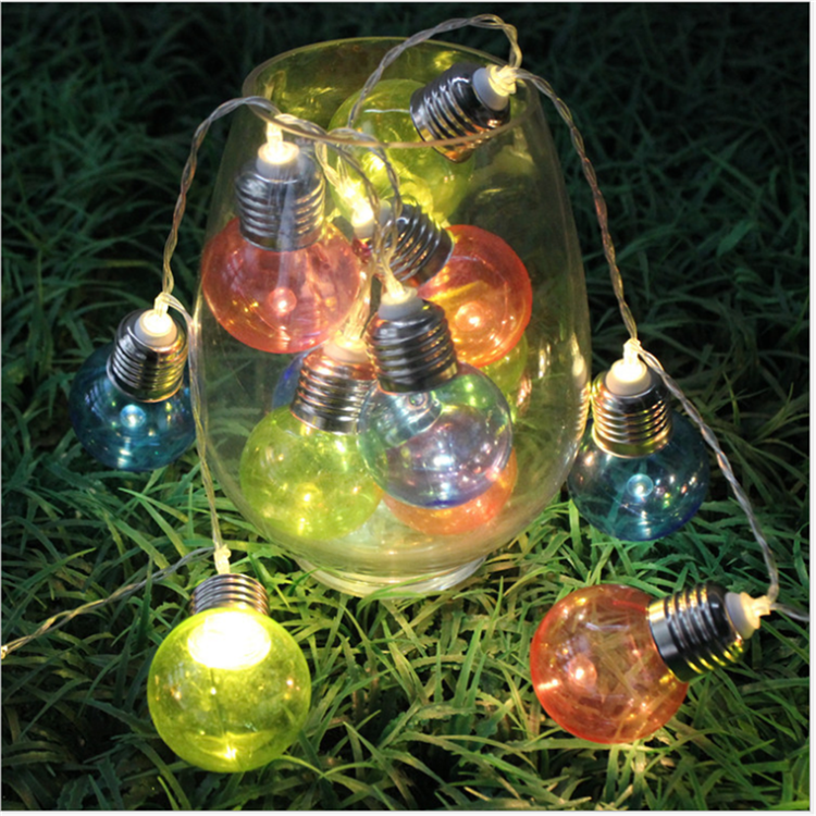 10m 5m Low Voltage Belt light G50 RGB Multicolor Unbreakable Globe Ball Bulb LED Chain Festoon String Light