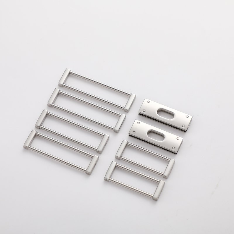 Rectangle Garment Metal Logo Label Custom Engraved Logo Sew Shoe Metal Labels Logo Tags For Clothing Accessories