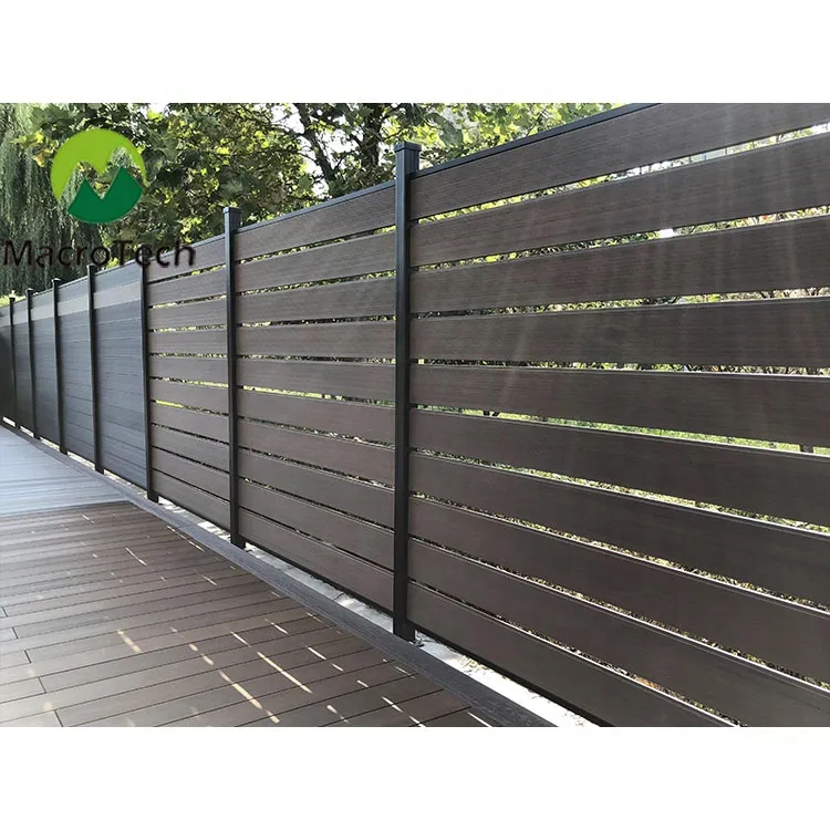 Garden Security System WPC Fence Panels Outdoor For Garden Fencing