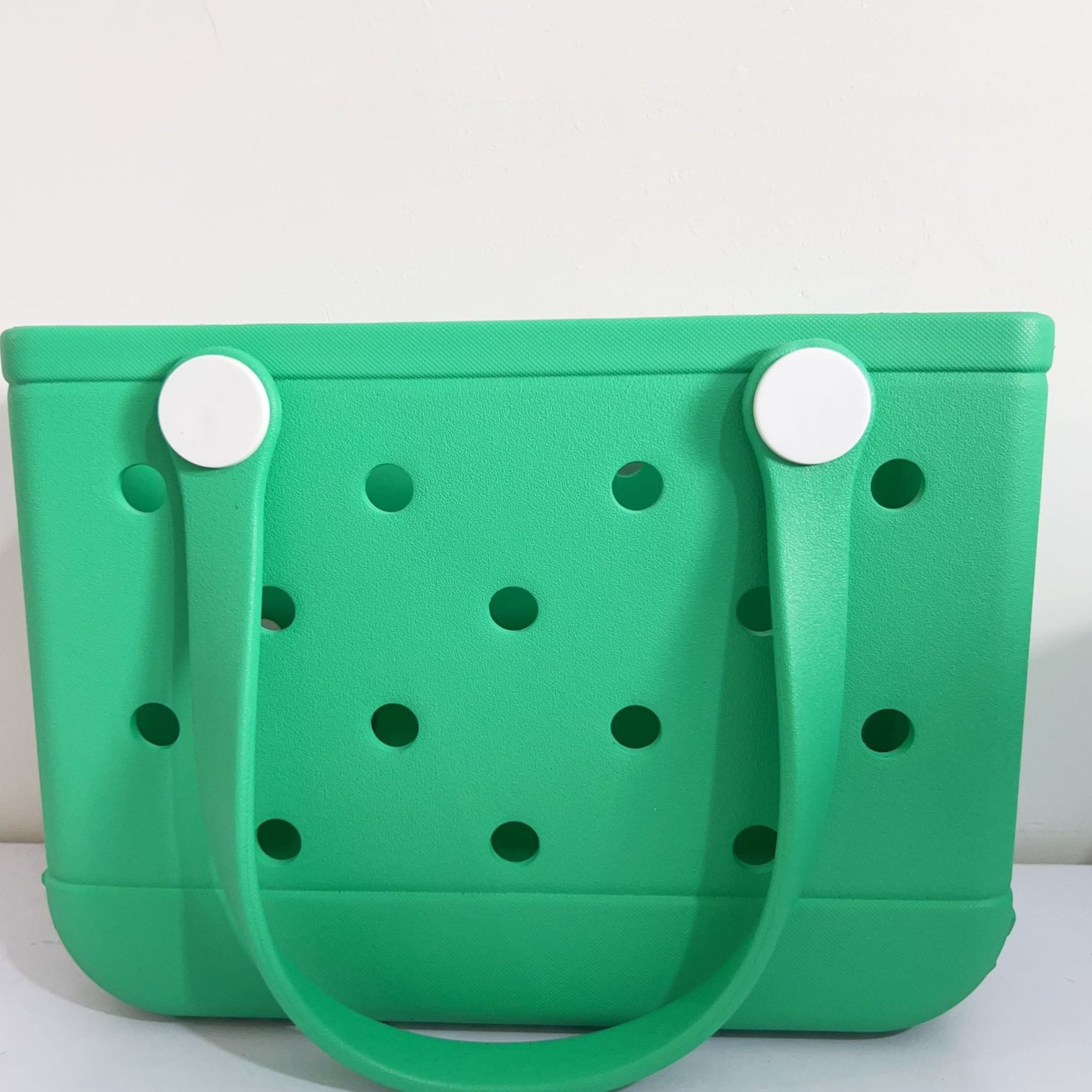 Wholesale Custom Small Eva Silicone Checkered Shopping Basket Summer Beach Croc Tote Handbags Borsa Croc Bogg Bags