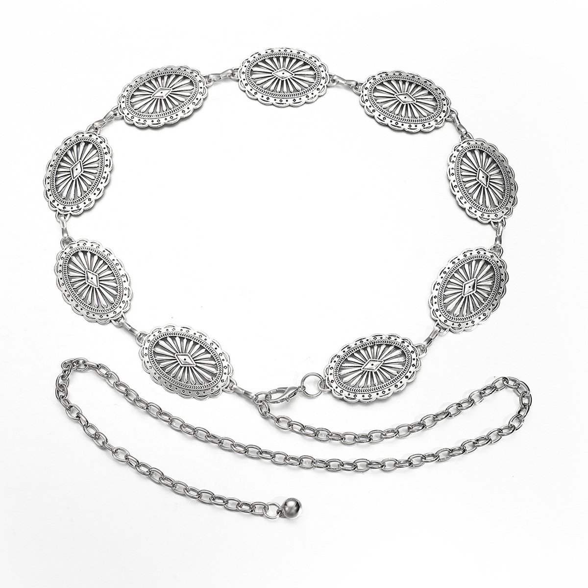 Fashion 120CM Metal Waist Chain Women's Temperament Decorative Dress Suit Belt All-match Sweater Chain Waist Seal