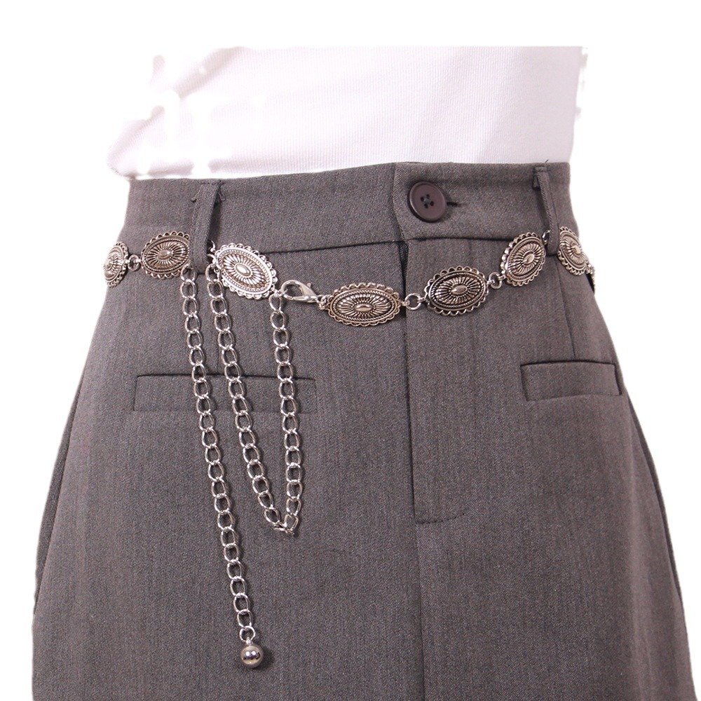 Fashion 120CM Metal Waist Chain Women's Temperament Decorative Dress Suit Belt All-match Sweater Chain Waist Seal