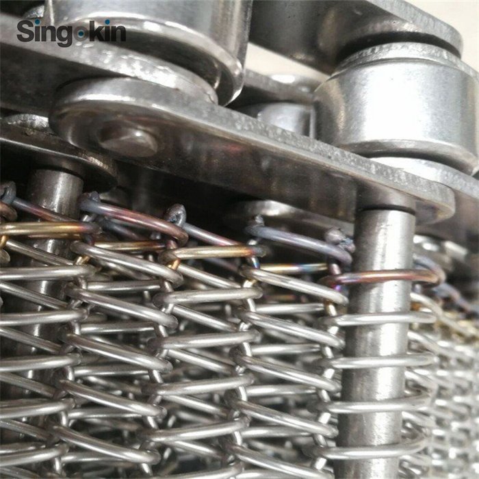 SS 304 316 Stainless Steel Chain Metal Wire Mesh Conveyor Belt for Oven