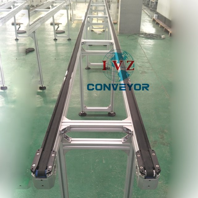 IVZ Assembly Production Line Conveyor With Roller Modular Belt Chain Conveyor