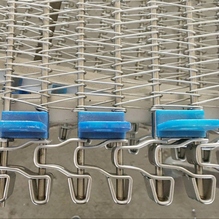 custom stainless steel wire flat chain link mesh conveyor belt for bread baking