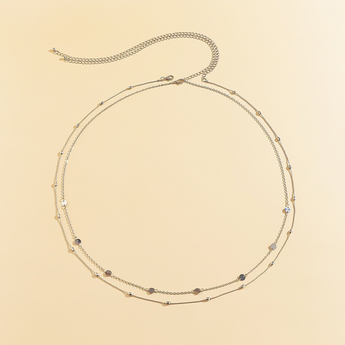 SSeeSY ODM OEM Custom New Bohemia Double Gold Plated Waist Chain Belts Brass Summer Sexy Belly Body Chains For Women