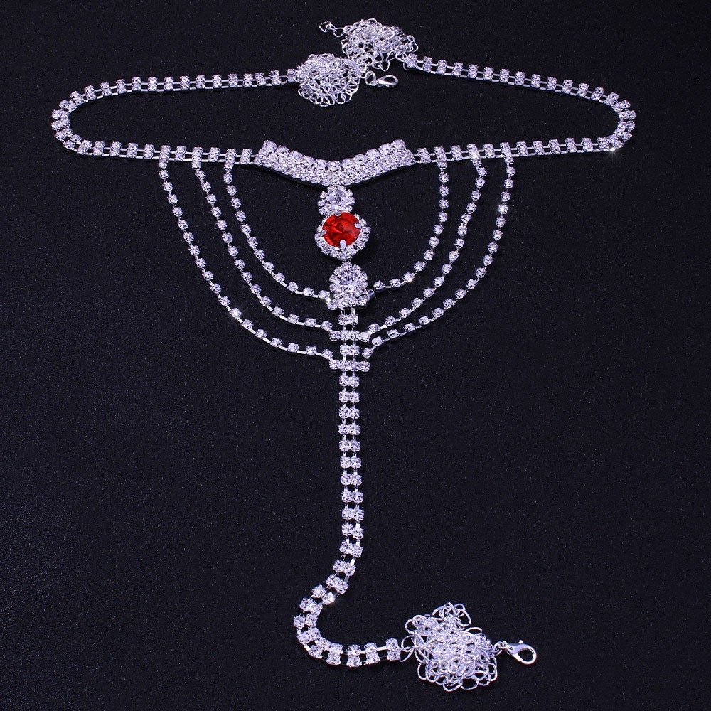Women's Gold Plated Stainless Steel Belly Waist Chain Fashion Body Chain with Beads Beach Style Jewelry Waist Belt