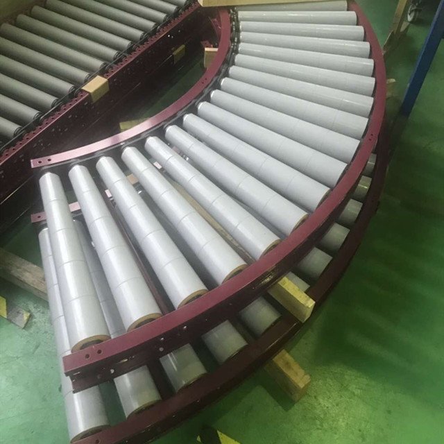 ODM OEM Curved roller conveyor 90 degree 180 degree turning roller conveyor