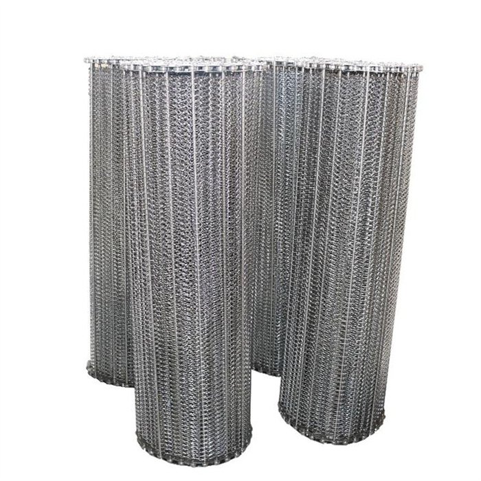 Stainless Steel 304 316 316L Chain Drive Balanced Spiral Wire Mesh Conveyor Belt