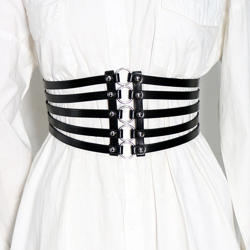 Punk Elastic Wide waist seal Women's Large Size Extra Long Sexy Decorative Belt