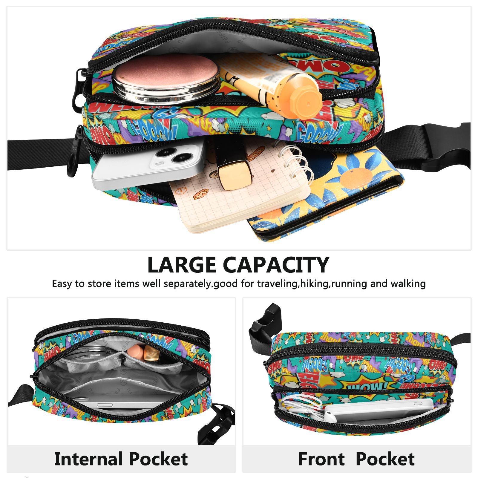 Outdoor Mini Momen Belt Waist Bag Sports Running Fanny Pack With Adjustable Strap