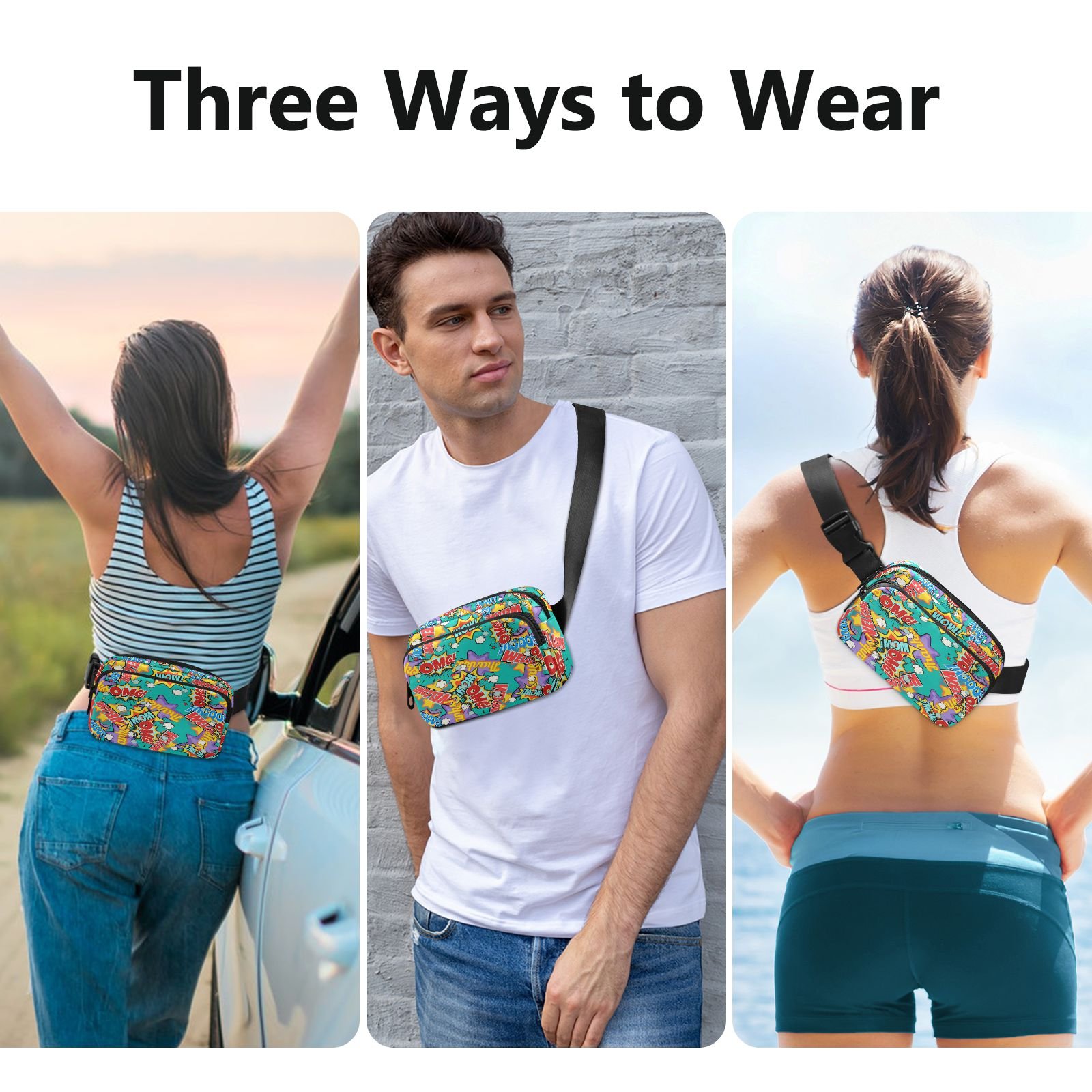 Outdoor Mini Momen Belt Waist Bag Sports Running Fanny Pack With Adjustable Strap