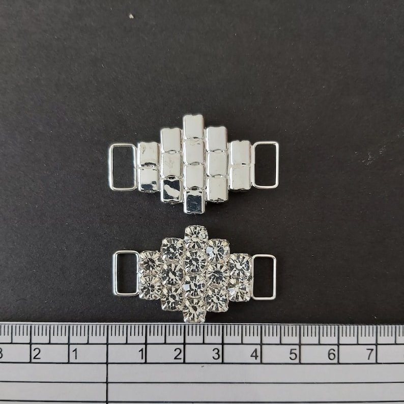 4cm 3cm 2cm Small Bikini Connectors Rhinestone Swimwear Ornament For Women Beachwear