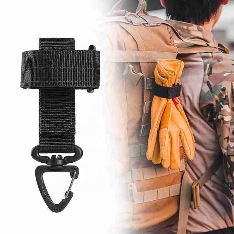 Multifunctional Hiking Hook Outdoor Trekking Tactical Gloves Climbing Rope Storage Metal Buckle Camping Hanging Buckle Holder