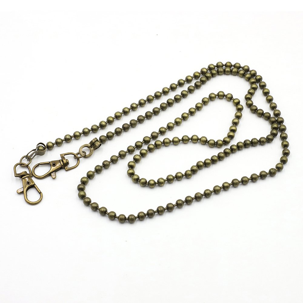 120cm Long Beads Chain Straps for Bags with Fish Mouth Clasps for Sale