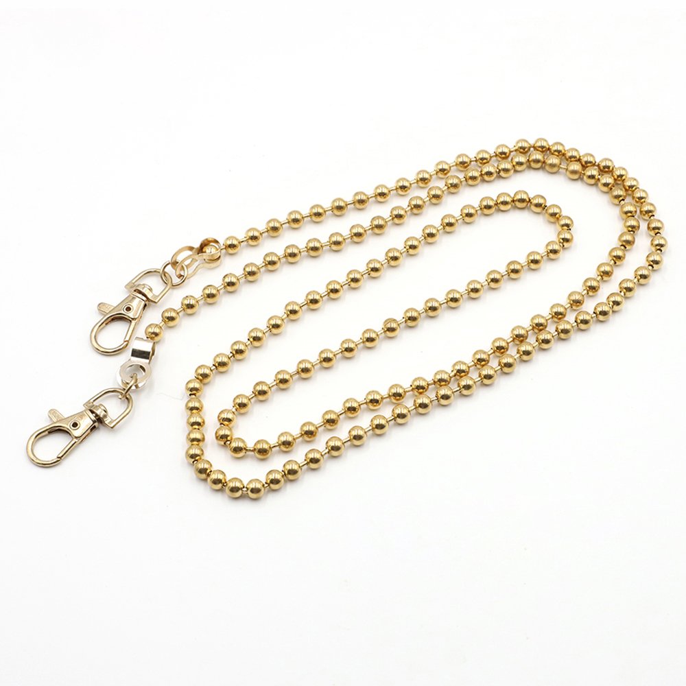 120cm Long Beads Chain Straps for Bags with Fish Mouth Clasps for Sale