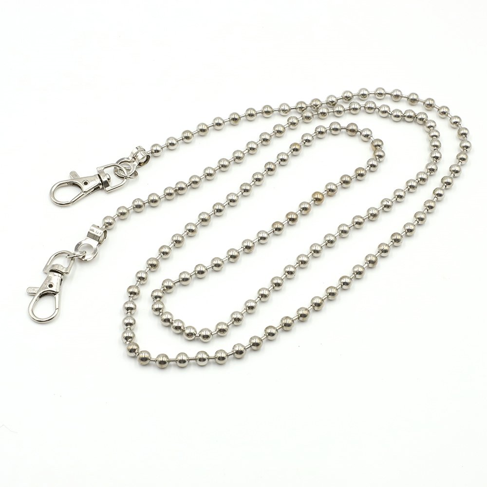 120cm Long Beads Chain Straps for Bags with Fish Mouth Clasps for Sale