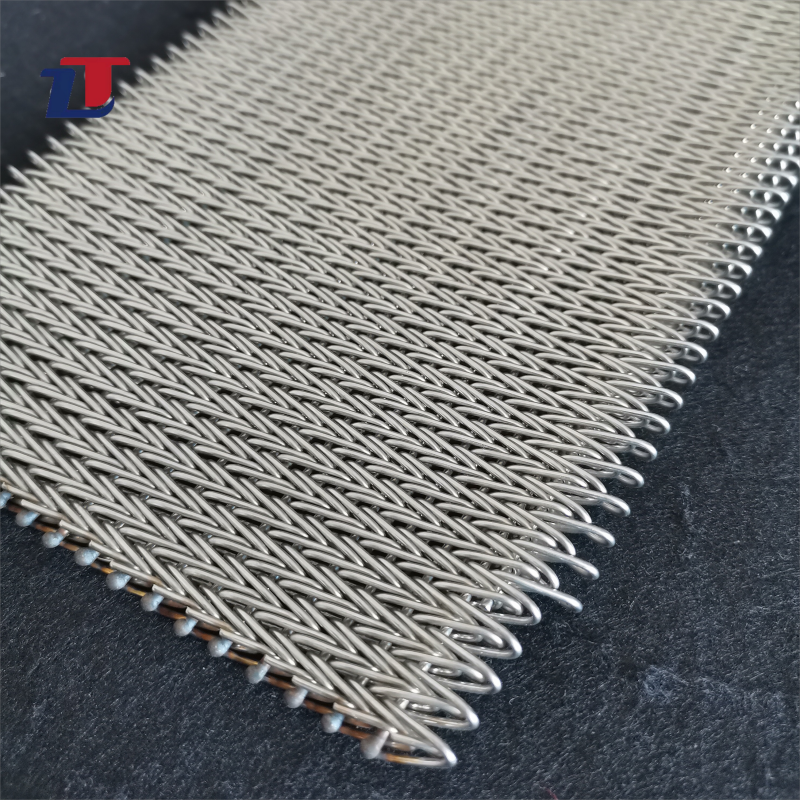 chain food grade Stainless Steel Wire Mesh Conveyor Belt balanced spiral wire weave conveyor mesh belt
