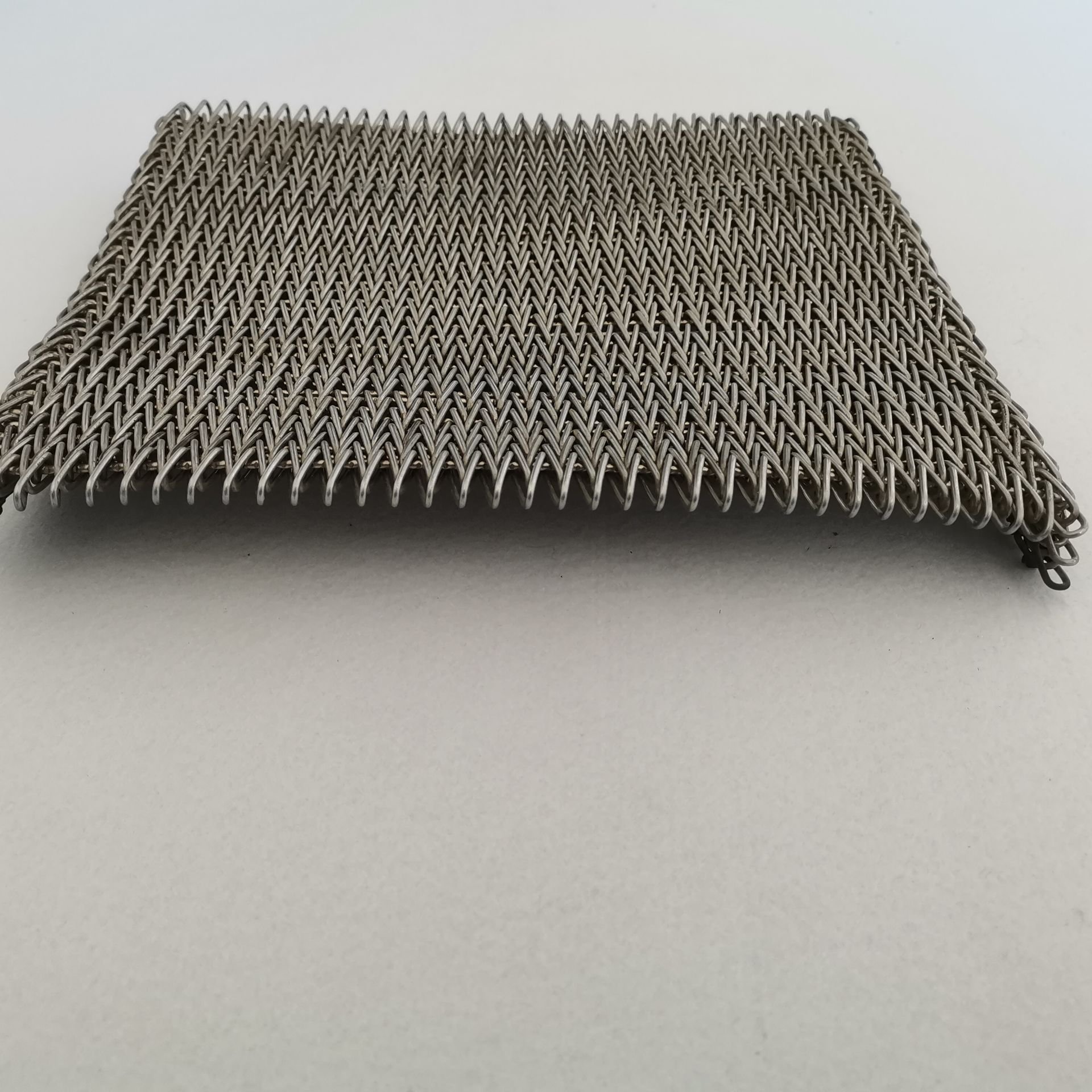 chain food grade Stainless Steel Wire Mesh Conveyor Belt balanced spiral wire weave conveyor mesh belt