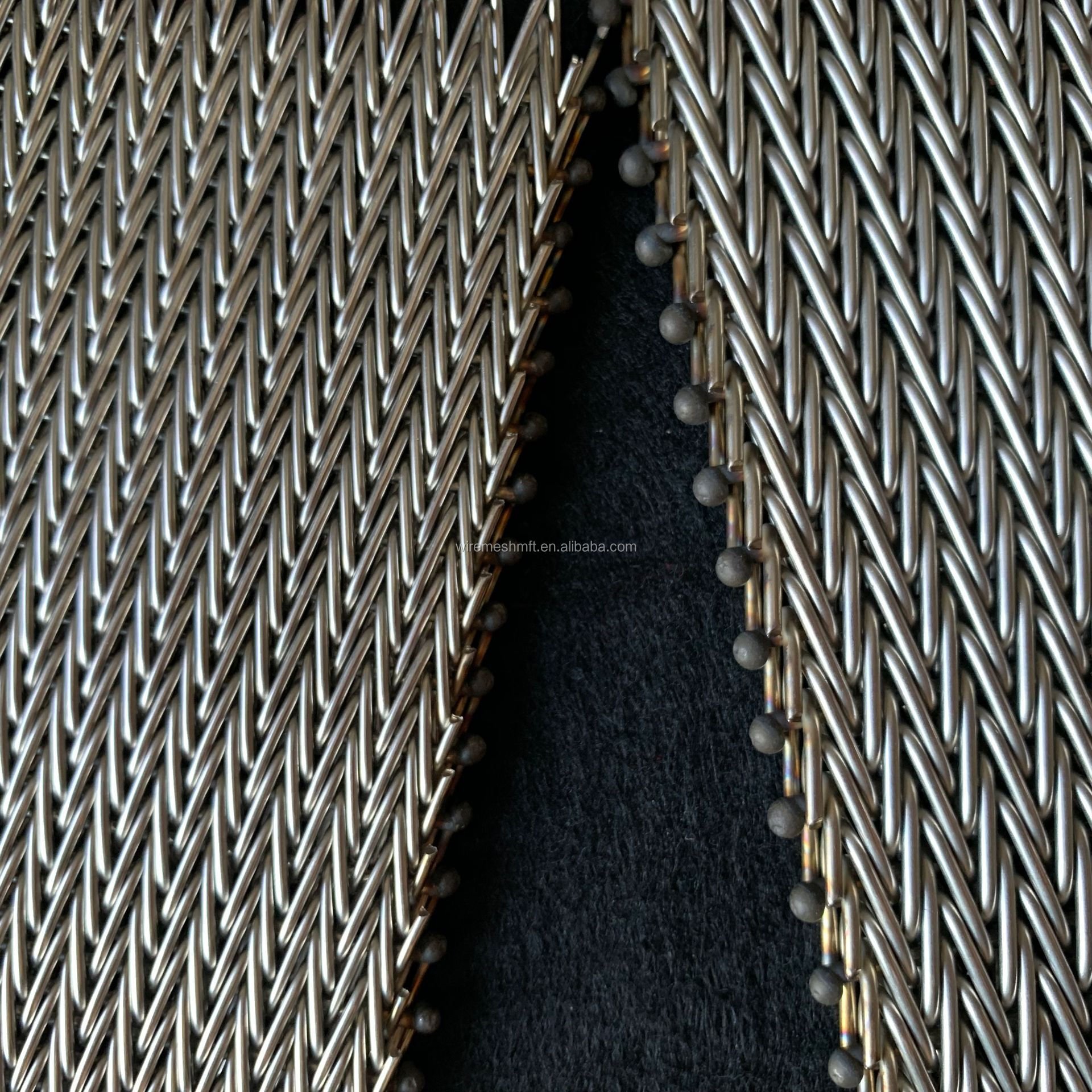 chain food grade Stainless Steel Wire Mesh Conveyor Belt balanced spiral wire weave conveyor mesh belt