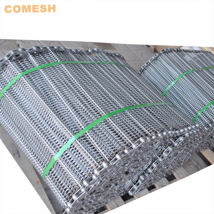 304 Stainless Steel Chain Link Balance Wire Mesh Conveyor Belt
