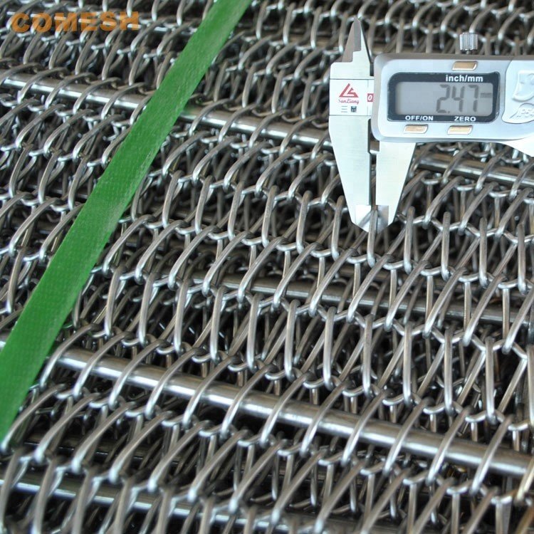 304 Stainless Steel Chain Link Balance Wire Mesh Conveyor Belt