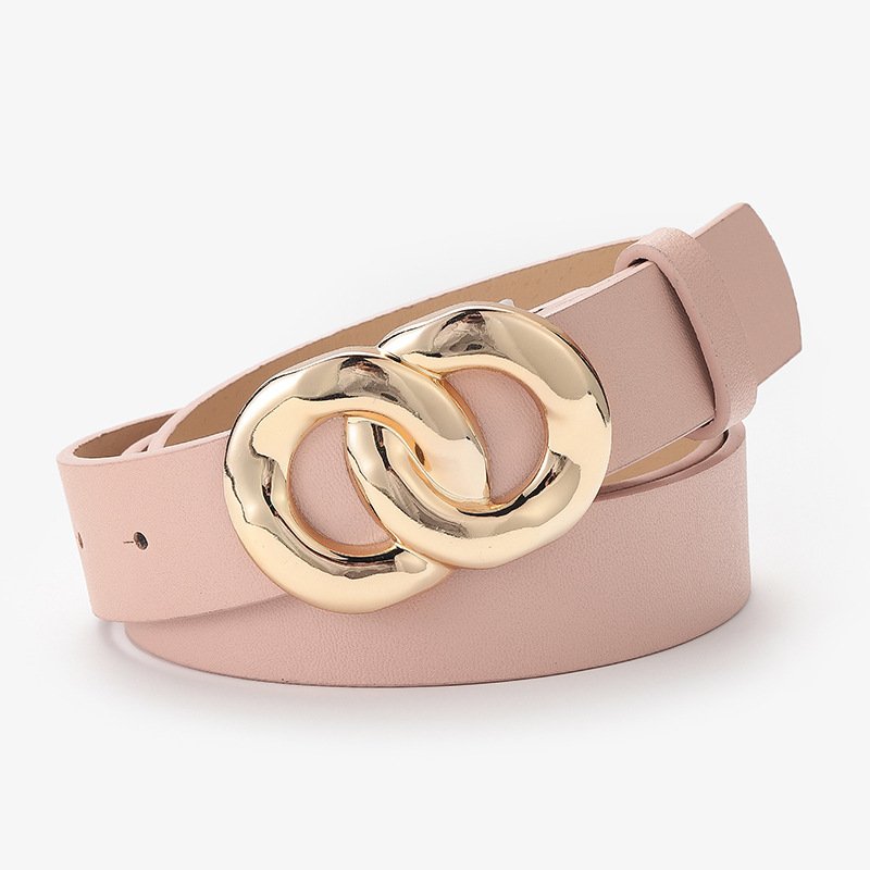 Summer Hong Kong style lady belts luxury chain buckle women's belt