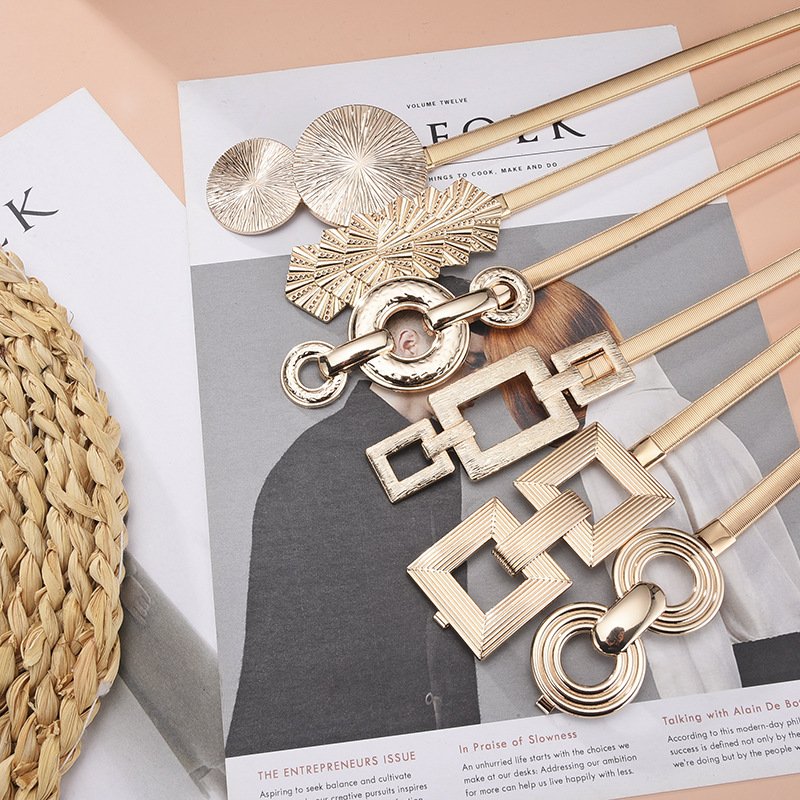 Luxury Metal belt, Metal elastic chain belt, Metal Women Belt For Dress