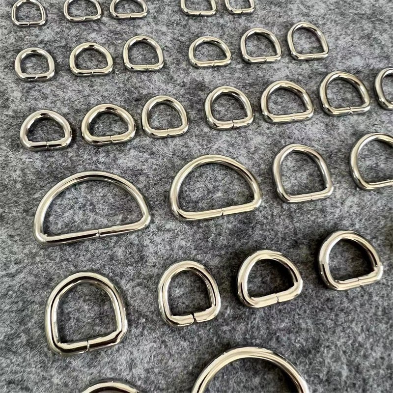 Bag Accessories D-Buckle Connection Metal Horseshoe Ring Semicircle Satchel Backpack Side D-Shaped Buckle Luggage Chain/Belt Use