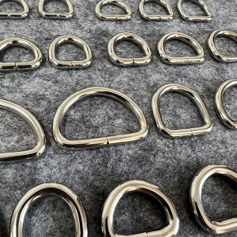 Bag Accessories D-Buckle Connection Metal Horseshoe Ring Semicircle Satchel Backpack Side D-Shaped Buckle Luggage Chain/Belt Use