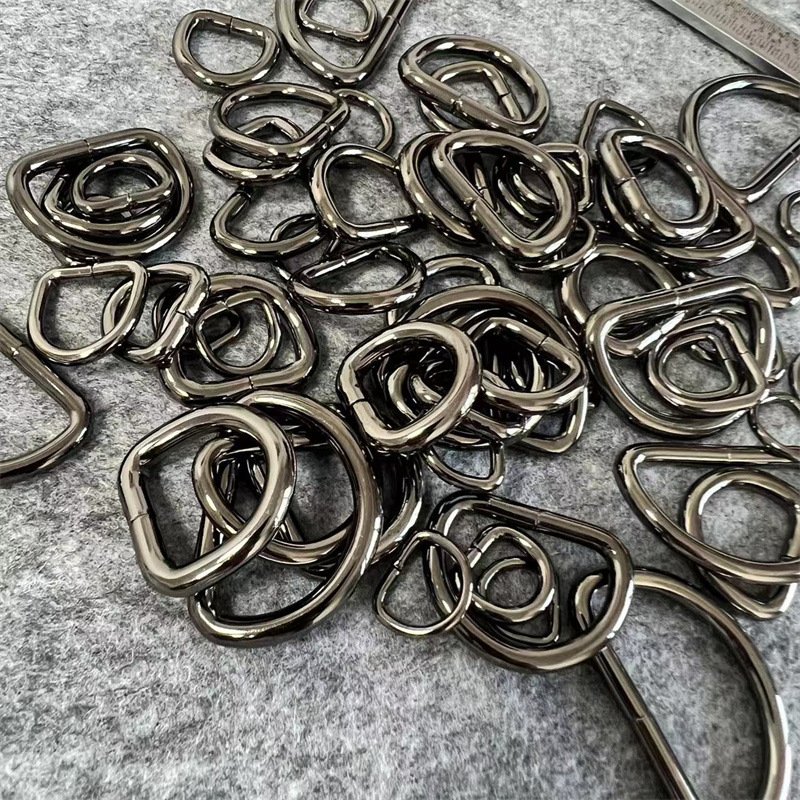 Bag Accessories D-Buckle Connection Metal Horseshoe Ring Semicircle Satchel Backpack Side D-Shaped Buckle Luggage Chain/Belt Use