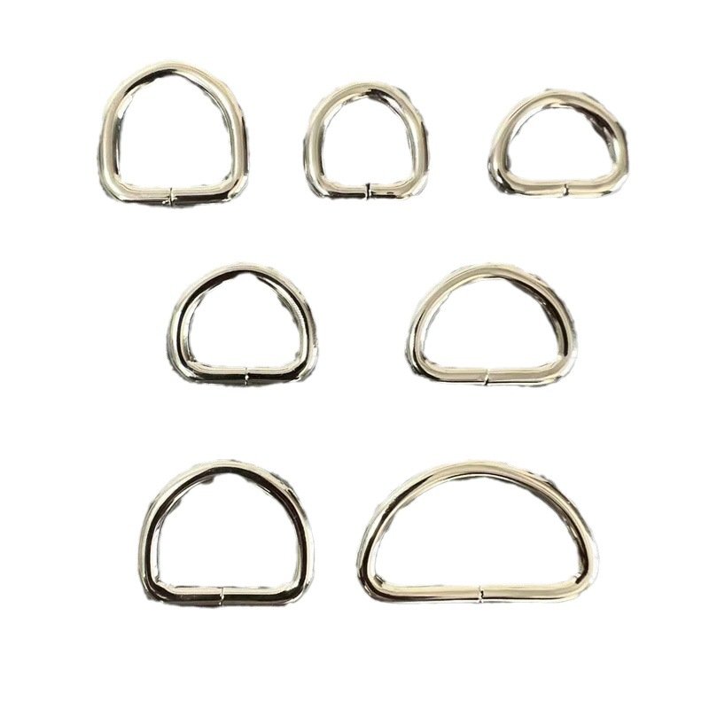 Bag Accessories D-Buckle Connection Metal Horseshoe Ring Semicircle Satchel Backpack Side D-Shaped Buckle Luggage Chain/Belt Use