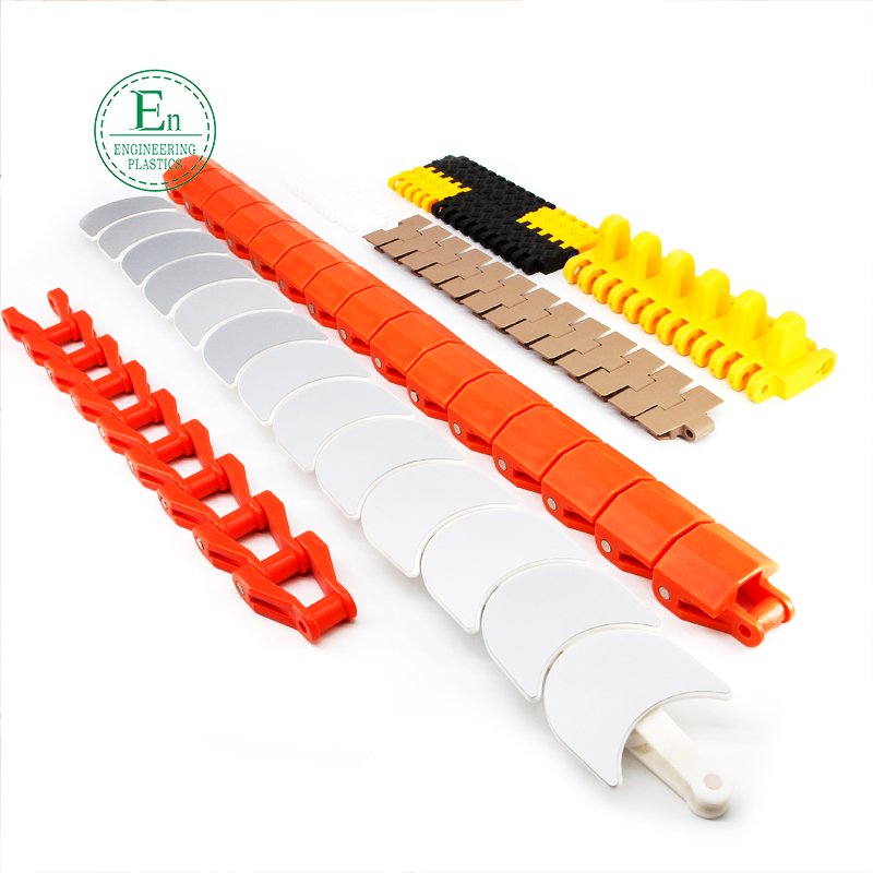 Rotating hot pot sushi chain plate wear-resistant sushi chain polyethylene white plastic chain