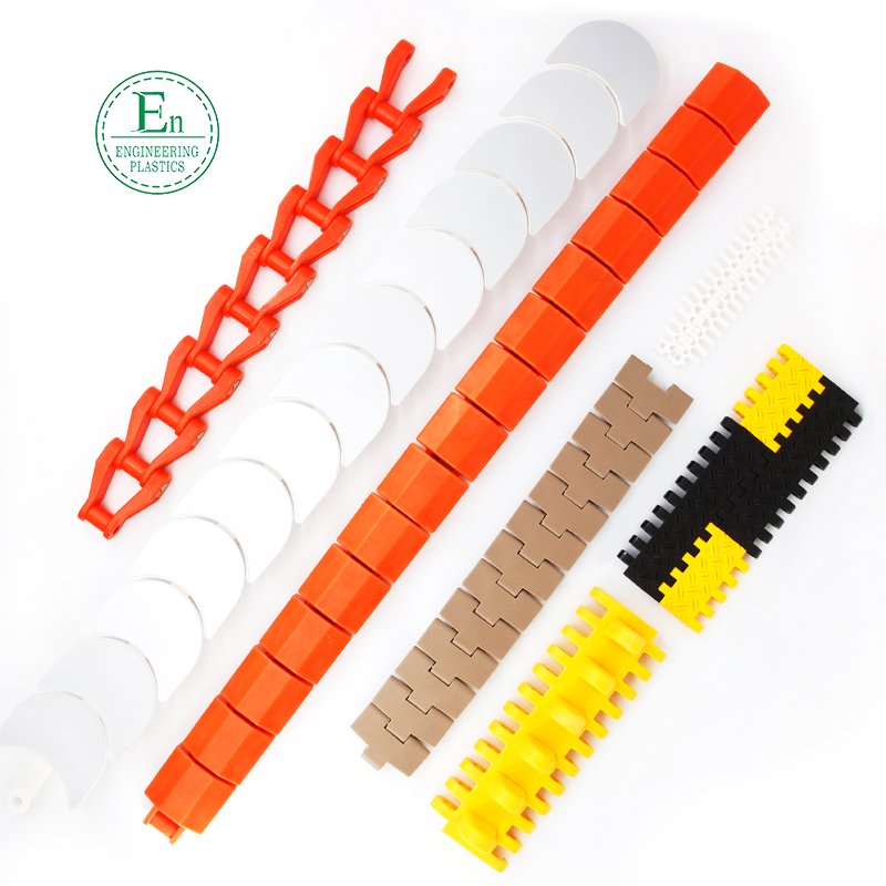 Rotating hot pot sushi chain plate wear-resistant sushi chain polyethylene white plastic chain