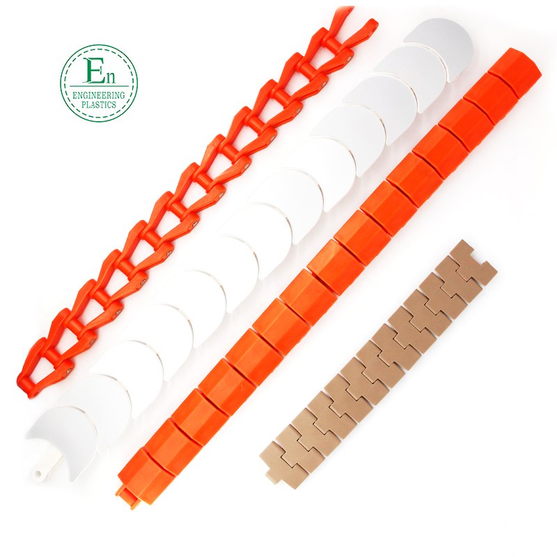 Rotating hot pot sushi chain plate wear-resistant sushi chain polyethylene white plastic chain
