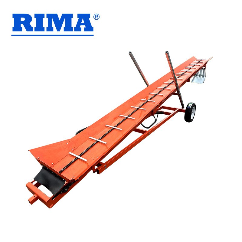 ATV Portable Firewood Processor Transporter 16 Feet China Wood Firewood Conveyor with Chain Belt