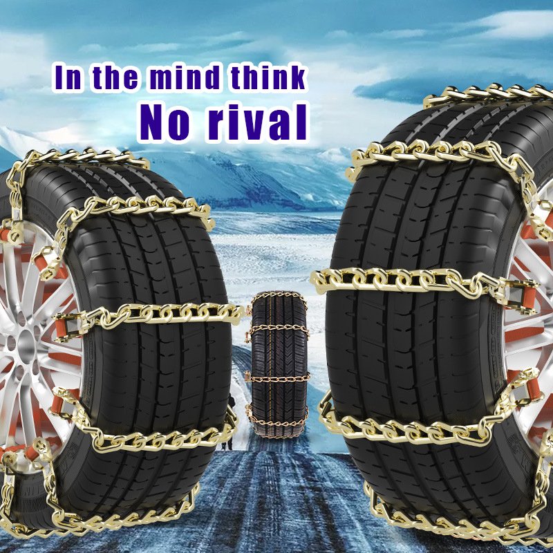 One Set Auto Tire Snow Chains Anti-Skip Belt Safe Driving SUV VAN Auto Accessories Winter Tyres Wheels Snow Chains
