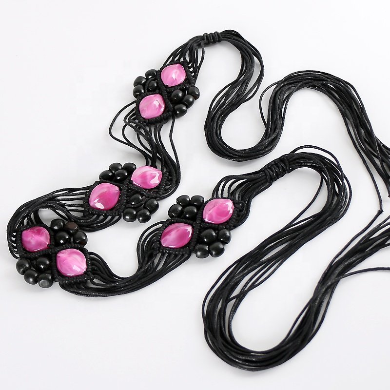 Vintage Casual Bohemian Women's Braided Belt Ethnic Style Decorative Waist Chain