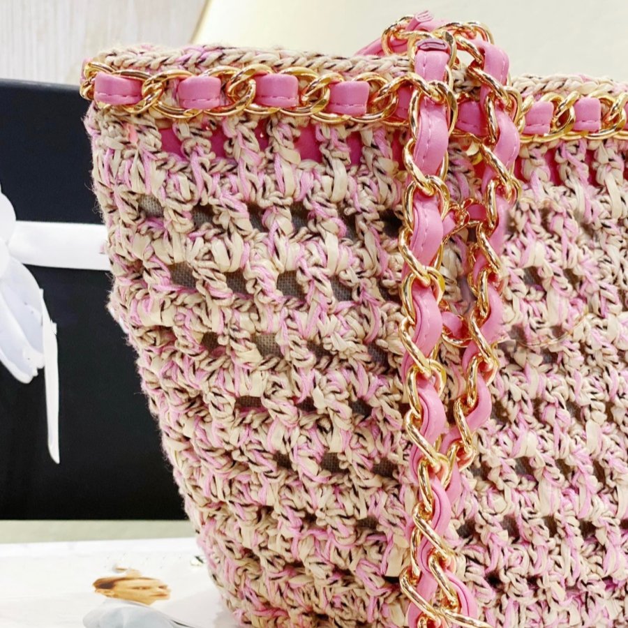 12A high quality woven chain beach bag crossbody bag handbag shoulder bag pure hand-made imported real belt original box