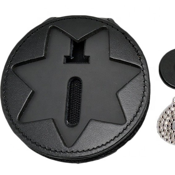 Leather Neck Chain ID Card Holder Wallet/ Badge Wallet Cases/ ID Holder