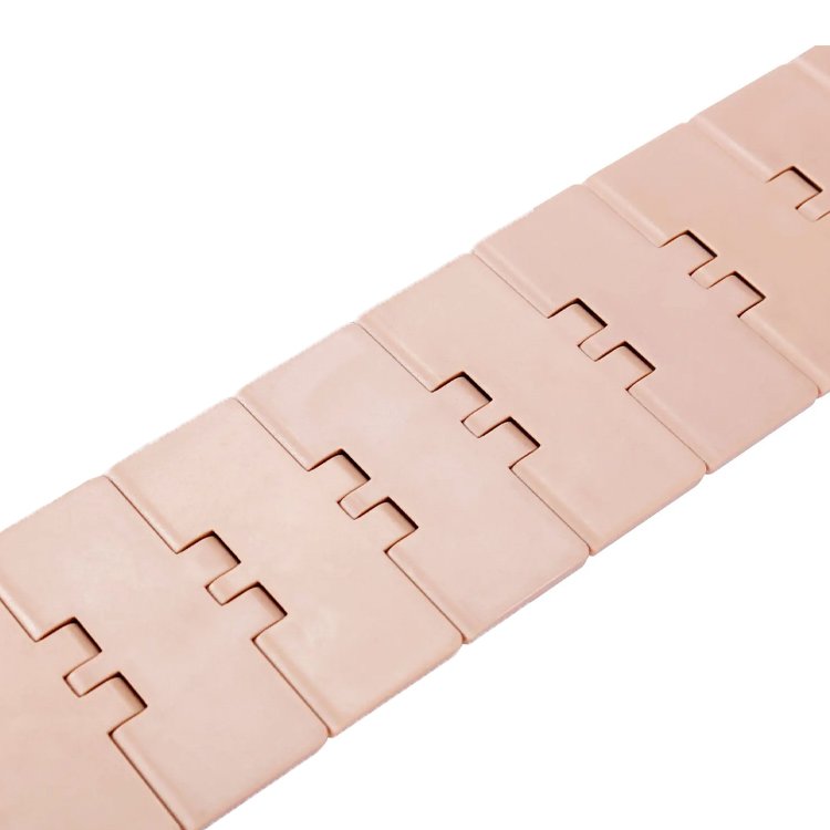POM plastic Single Hinged Straight chain Slat flat top conveyor belt