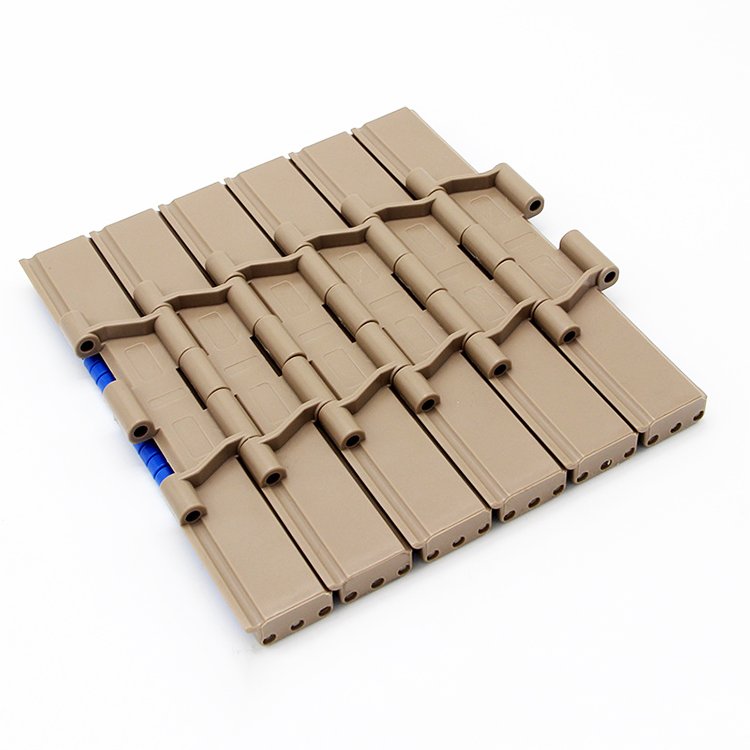 POM plastic Single Hinged Straight chain Slat flat top conveyor belt