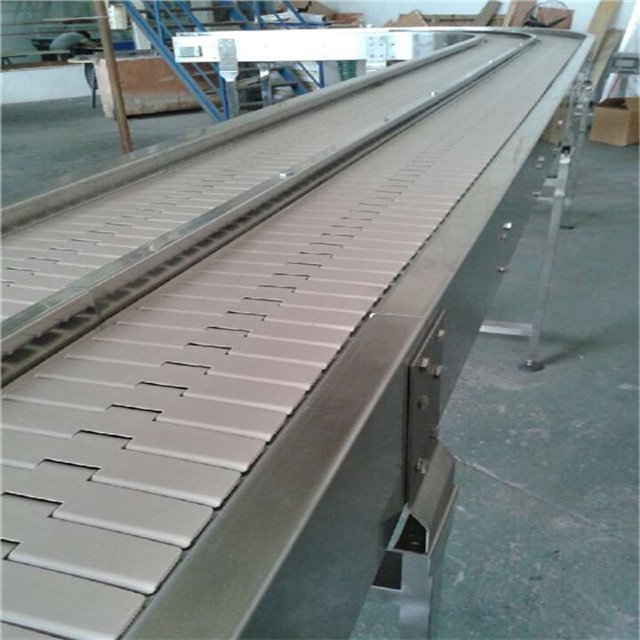 classic product tough stainless steel chain plate conveyor for conveying food or medicine