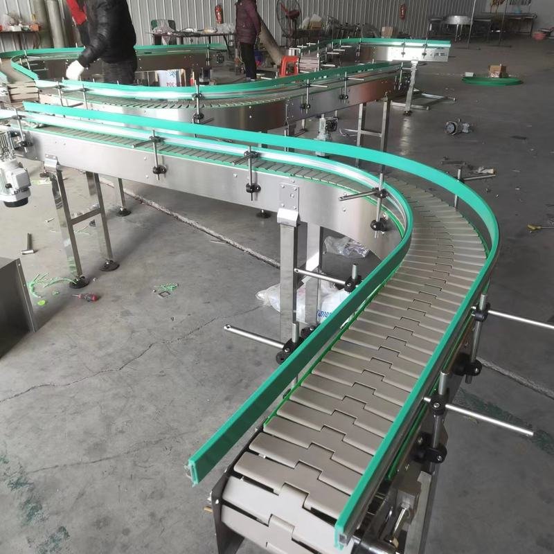 Slat top chain conveyor machine turning conveyor machine belt conveyor system