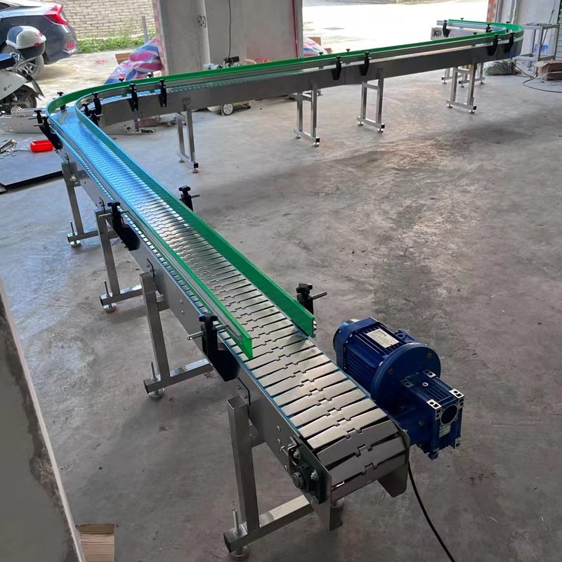 Slat top chain conveyor machine turning conveyor machine belt conveyor system