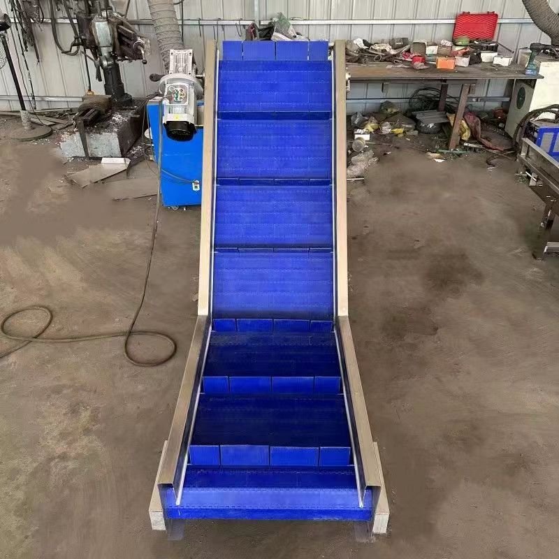 OEM automatic Z type bucket elevator with hopper inclined system lift belt conveyor
