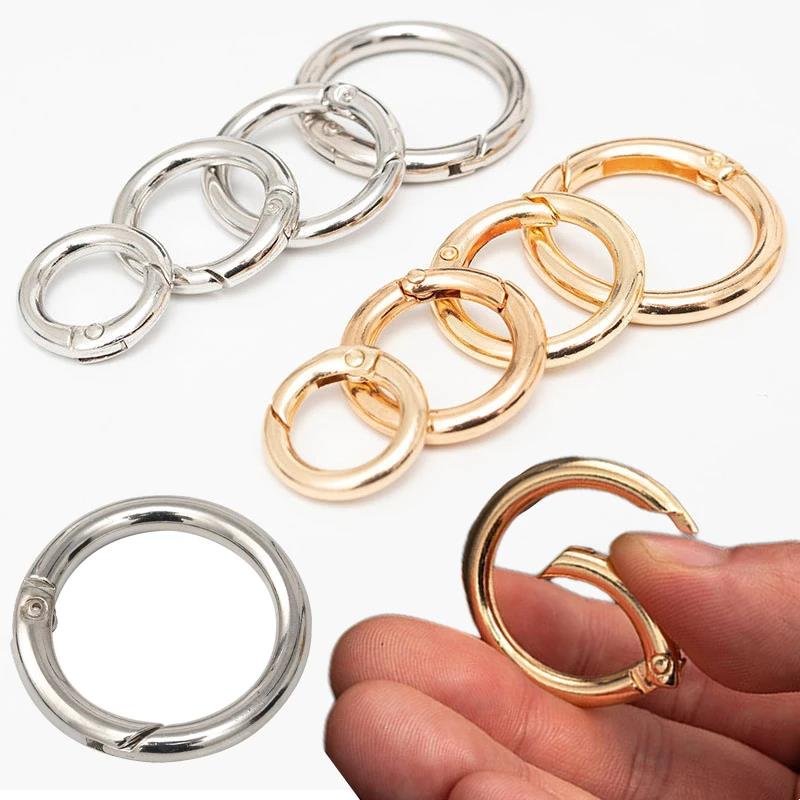 Multi Purpose O Rings Fasteners Heavy Snap Hook Spring Ring for Dog Leashes Strap Handbag Accessories