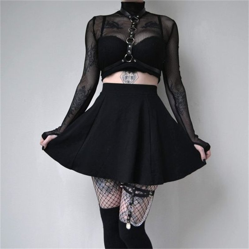 Creative Design Of Gothic Chest Strap Seduction Hollow Out Belt Binding Full Body Chain Sexy Women Lingerie Underwear
