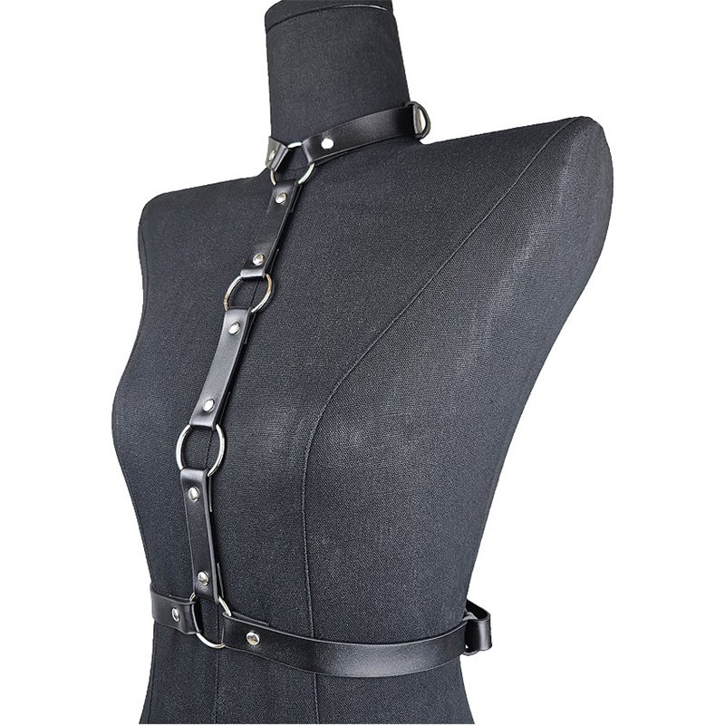 Creative Design Of Gothic Chest Strap Seduction Hollow Out Belt Binding Full Body Chain Sexy Women Lingerie Underwear